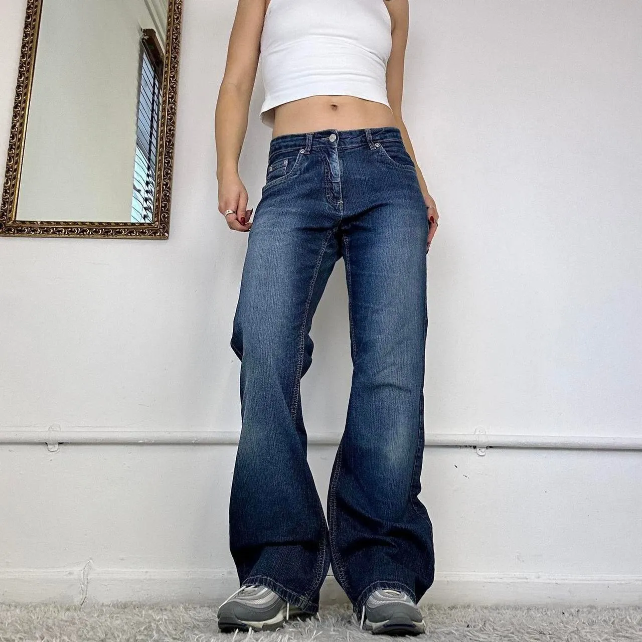 00's wide leg jeans