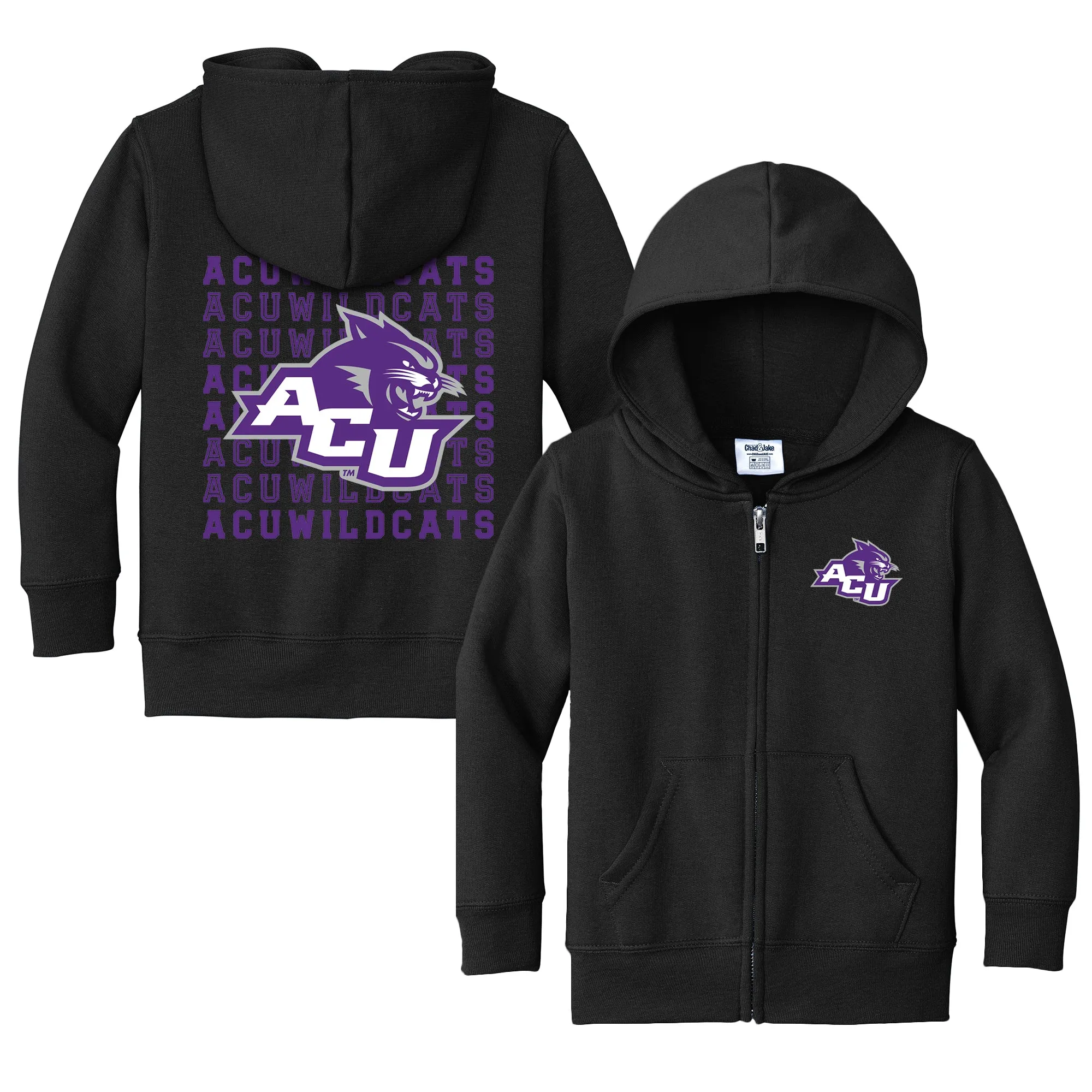 Abilene Christian University Wildcats Retro Toddler Full-Zip Sweatshirt