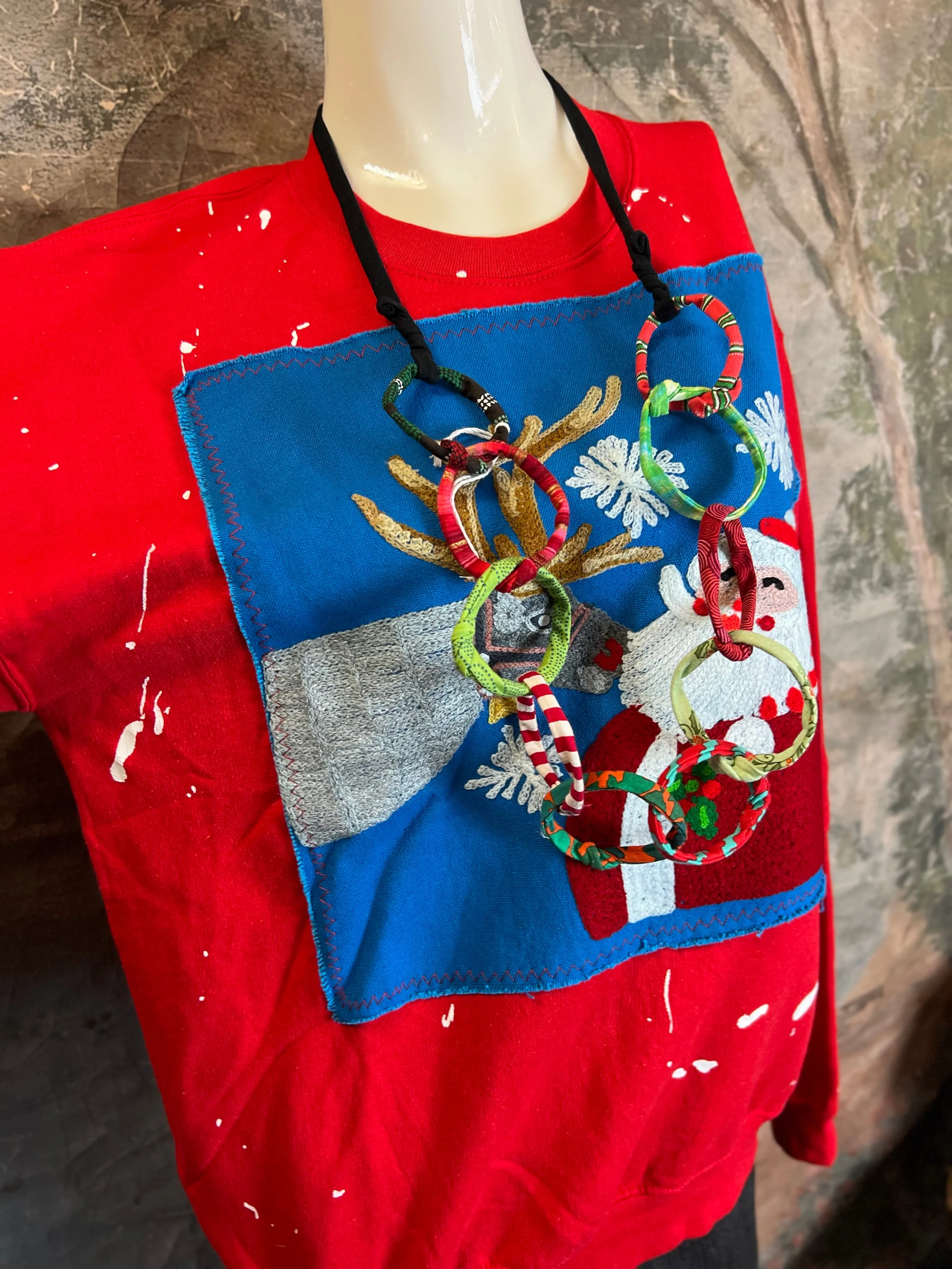 Artisan Santa Sweatshirt-Paint