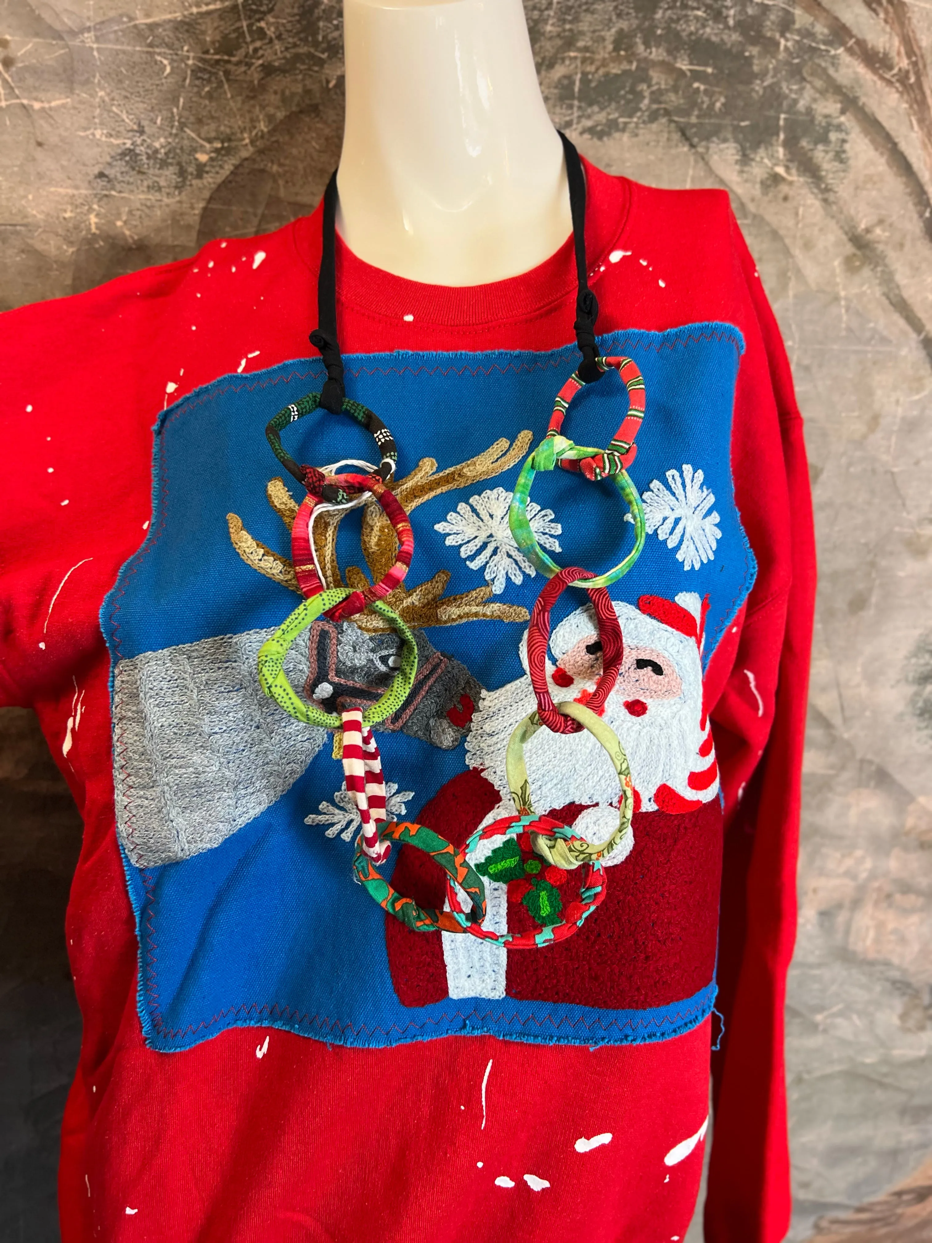 Artisan Santa Sweatshirt-Paint