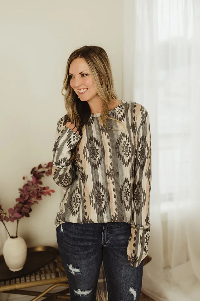 Aztec Rib Top