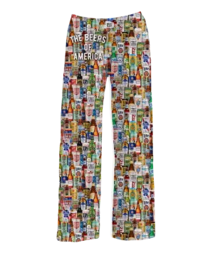 Beers of America Pajama Pants