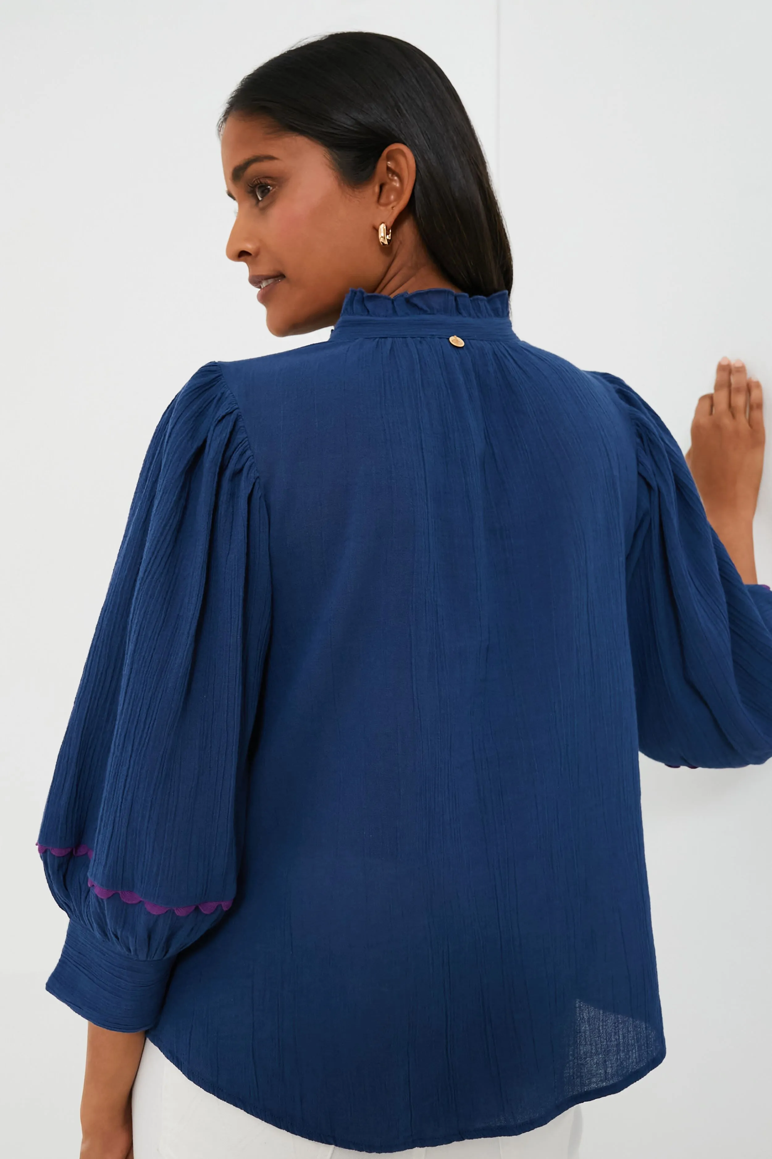 Blue Clotilda Blouse