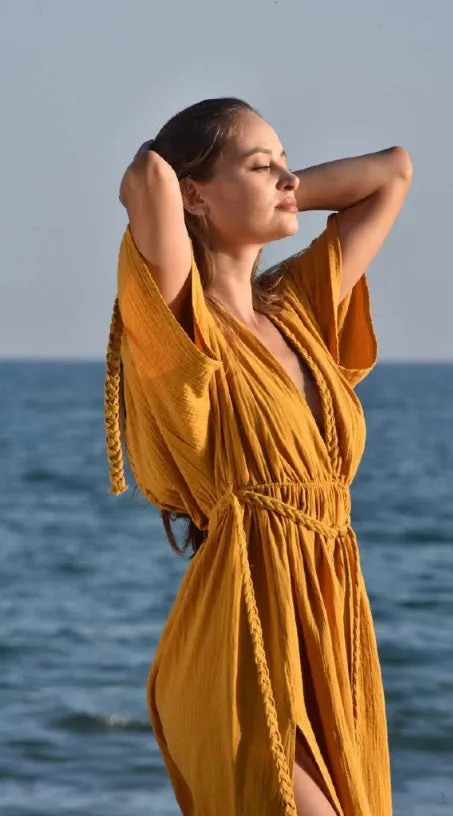 Boho Goddess Braided Eclectic Dress