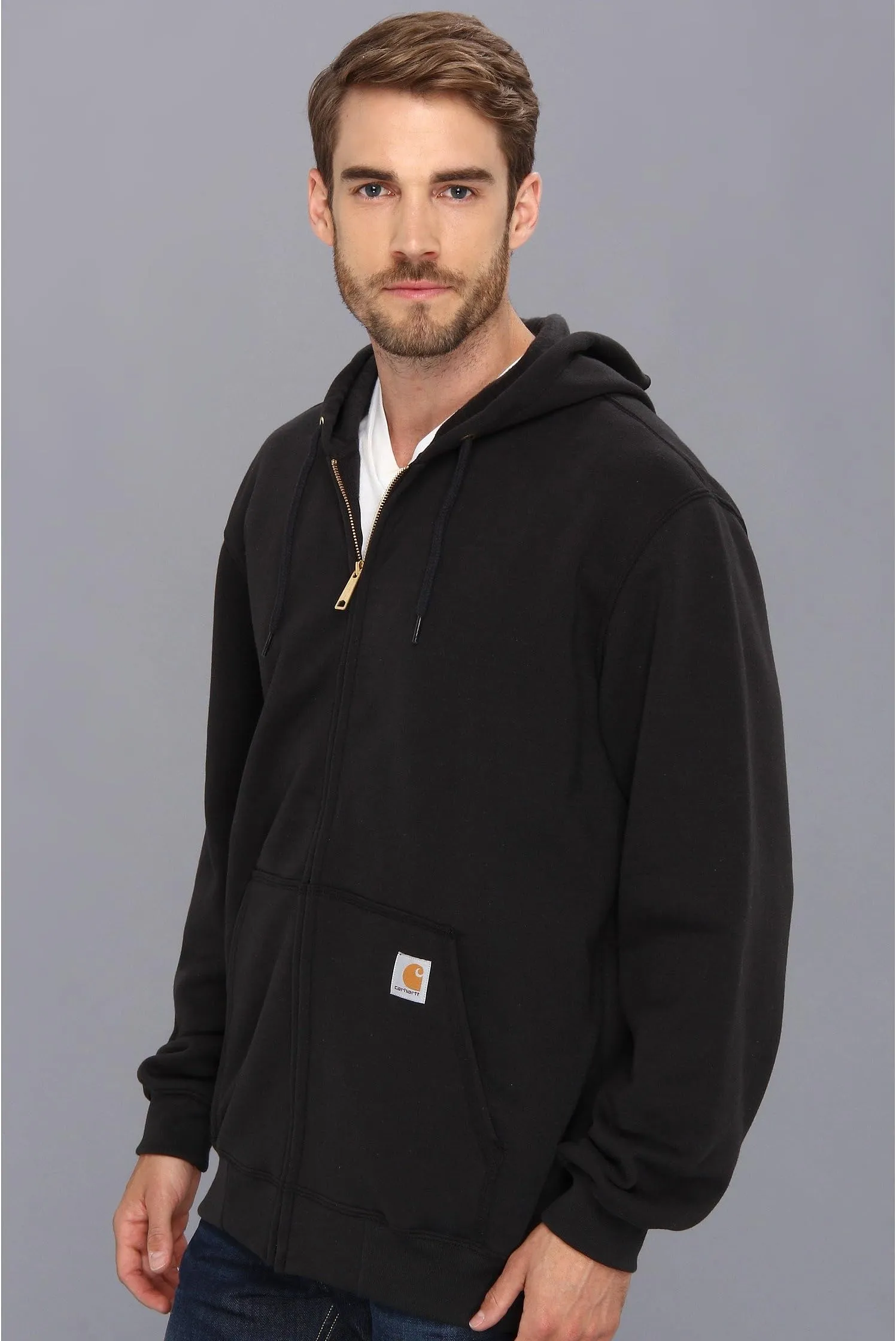 Carhartt MW Front Zip Hoodie, Black