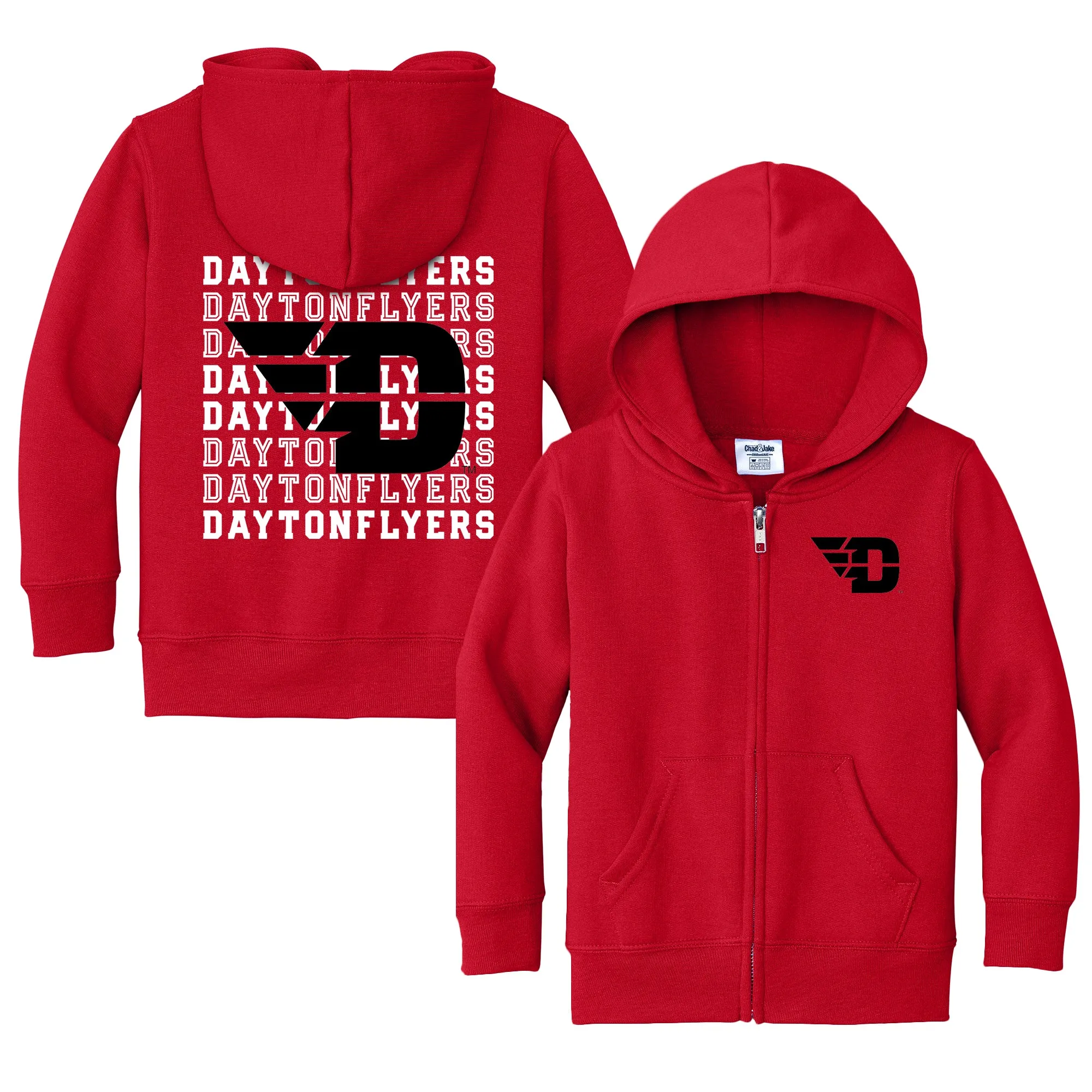 Dayton Flyers Retro Toddler Full-Zip Sweatshirt