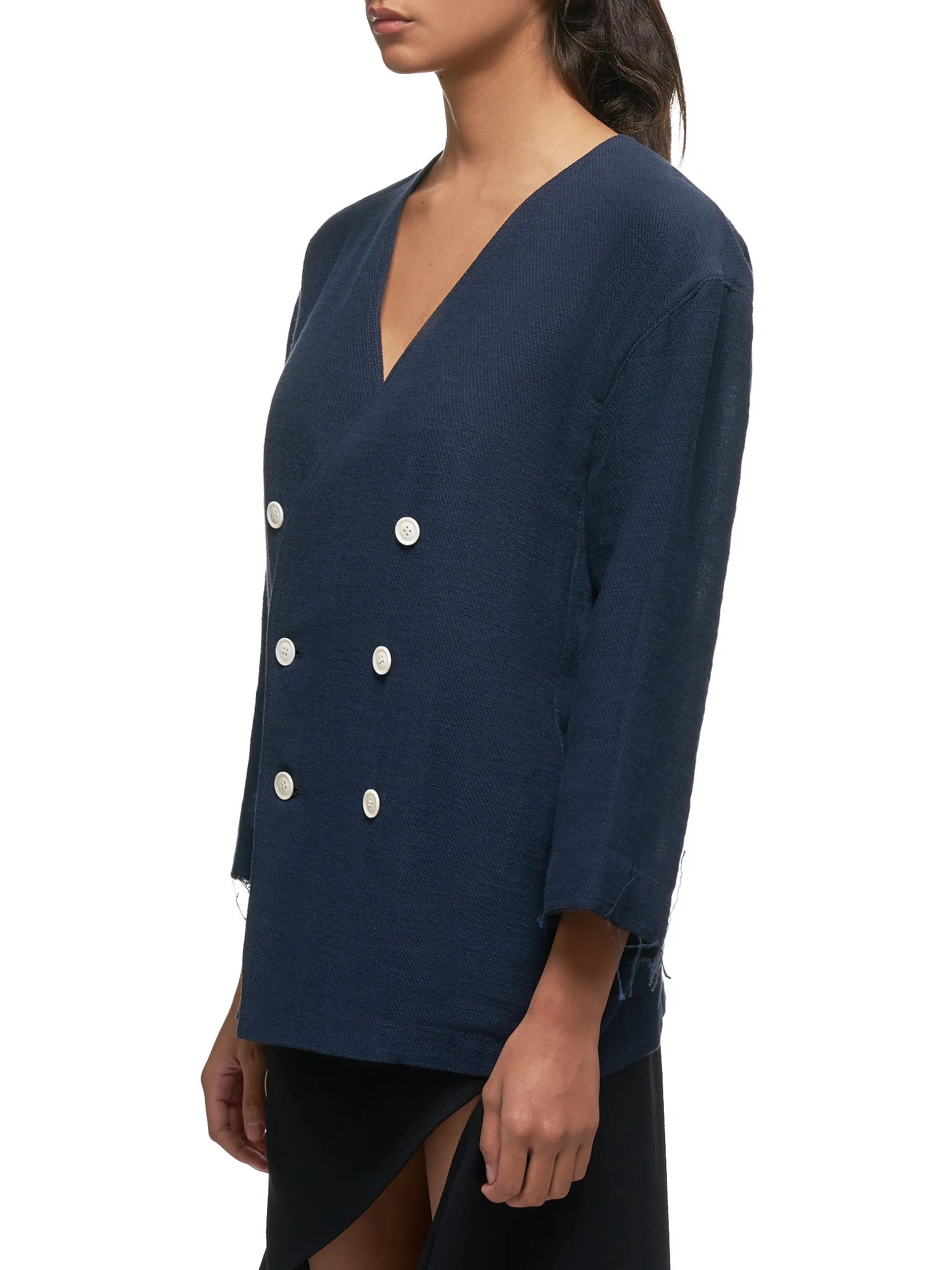 Double Breasted Cardigan (YS-J42-032-NAVY)