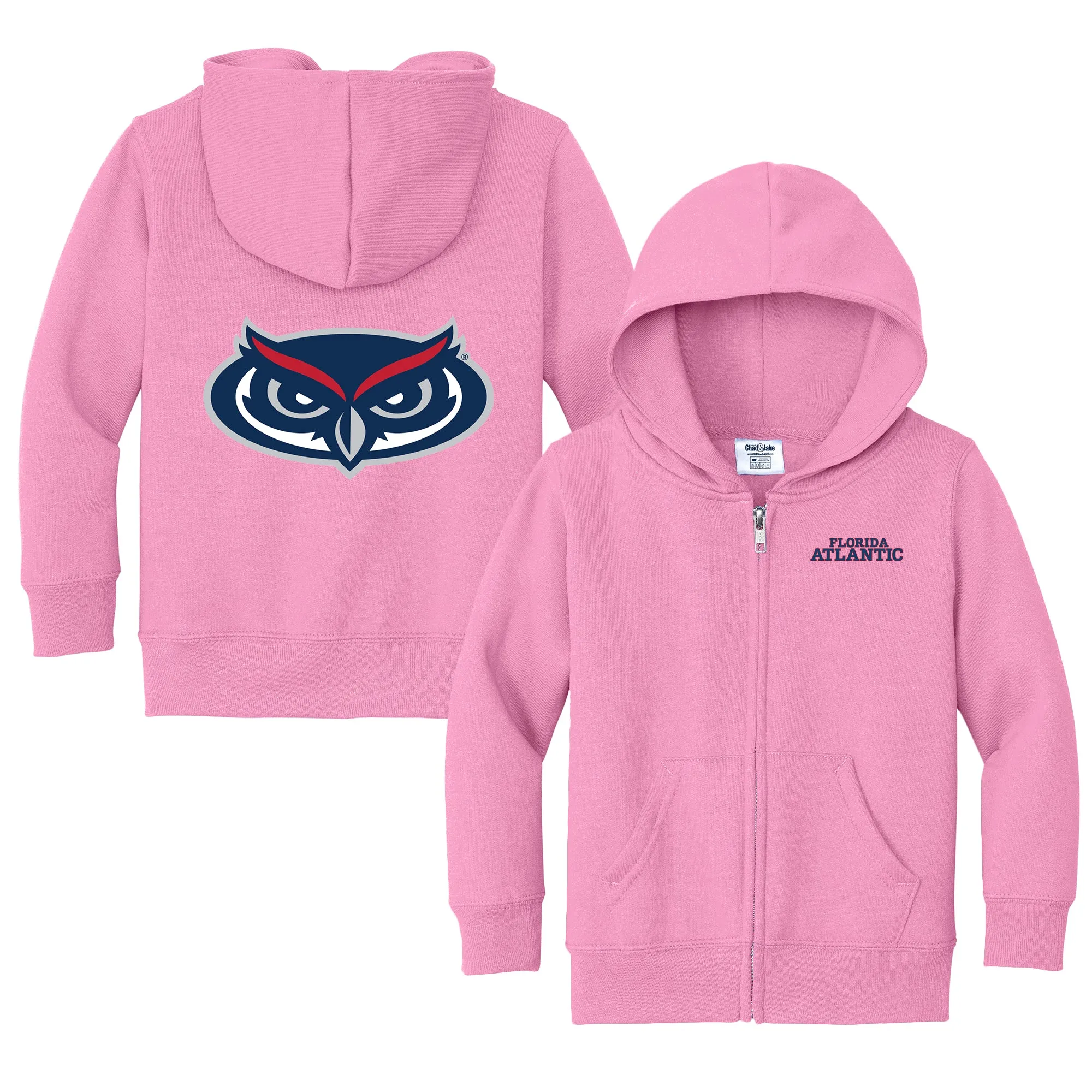 FAU Owls Logo Toddler Full-Zip Sweatshirt