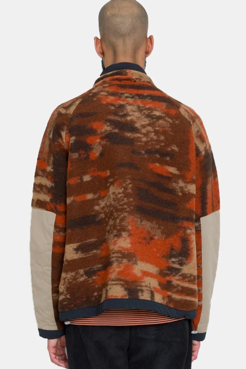 Folk Signal Fleece (Rust Multi Jacquard)