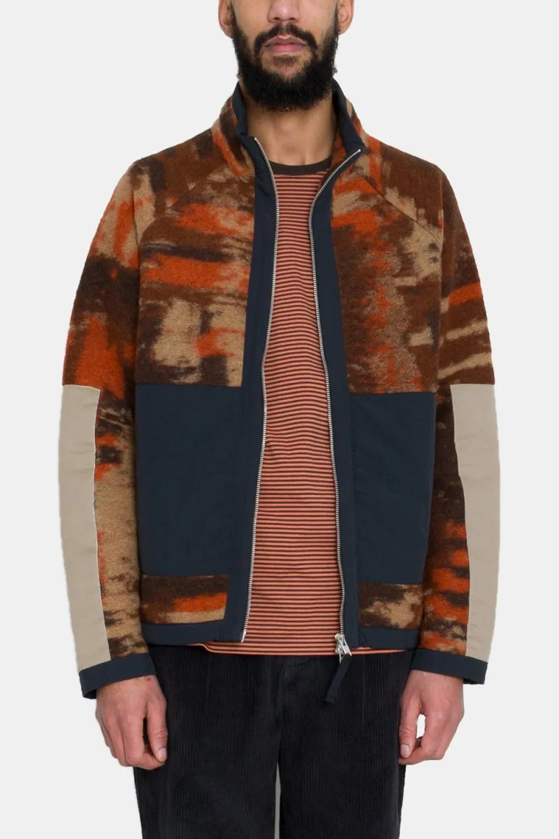 Folk Signal Fleece (Rust Multi Jacquard)