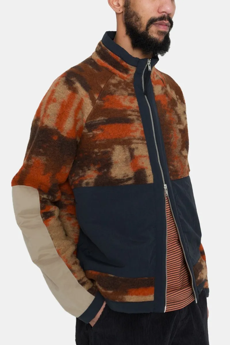 Folk Signal Fleece (Rust Multi Jacquard)