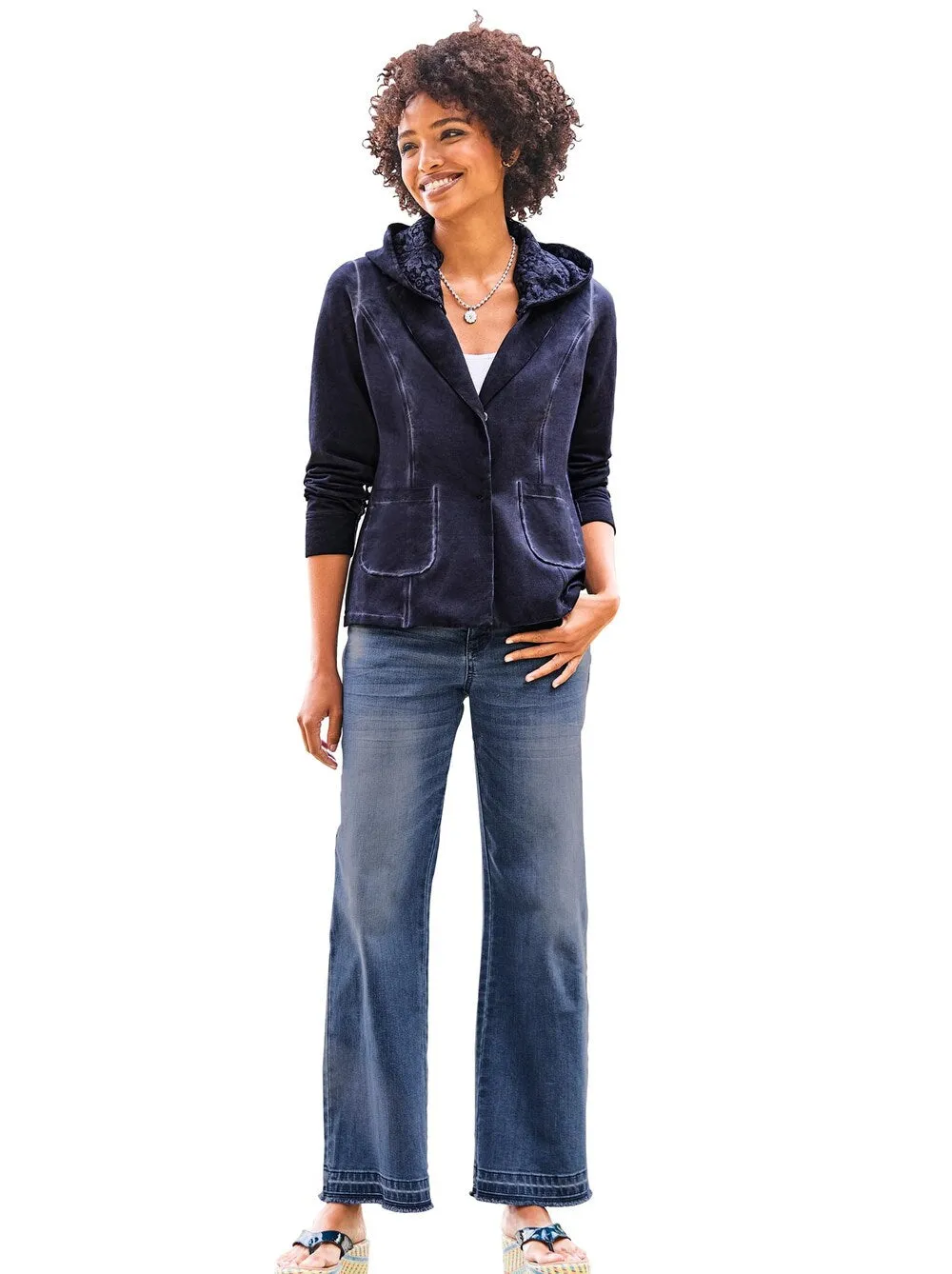 Heine wide leg jeans, blue