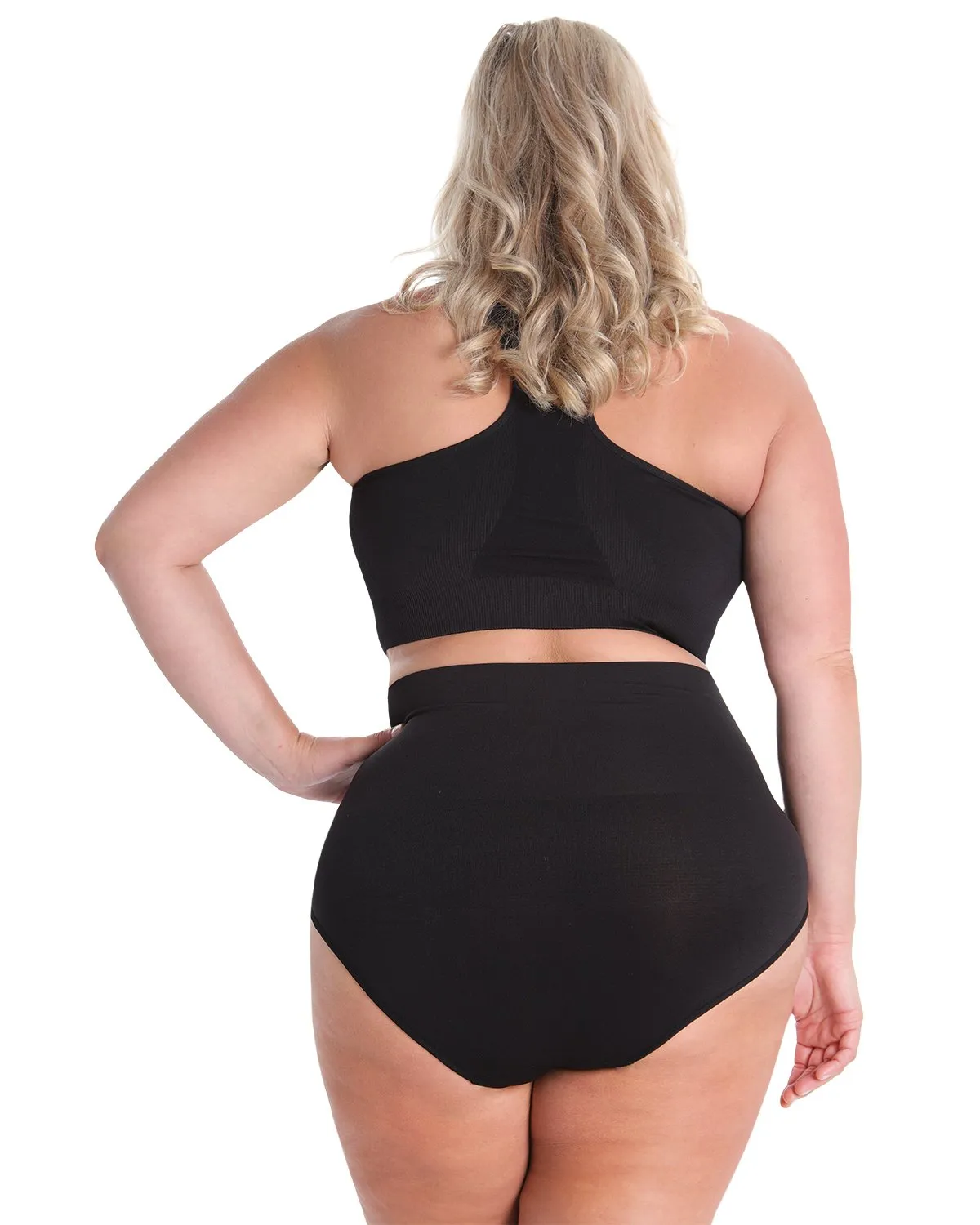 High-Waisted Moderate Coverage Seamless Shaper Brief