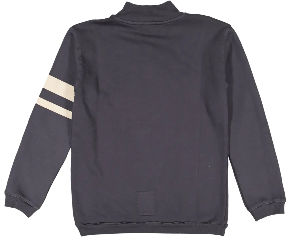 HOLIDAY PLAY HALF ZIP-NAVY