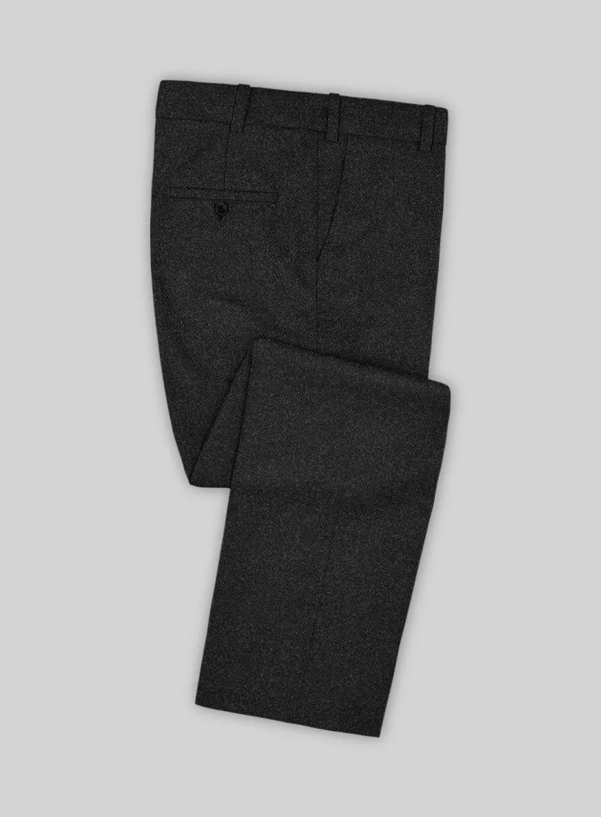 Italian Arllo Charcoal Wool Pants