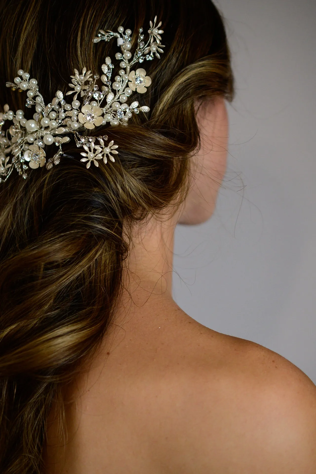 Ivory Blossoming Branch Head Piece