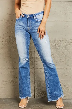 Izzie Mid Rise Bootcut Jeans