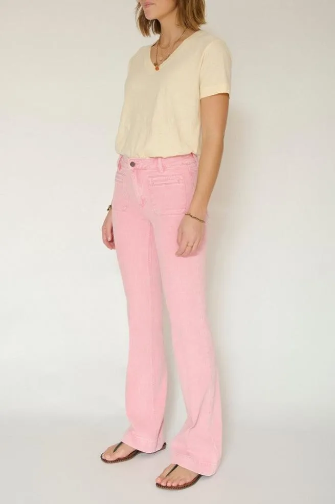 Jean The Diana Vintage Twill - Flamingo