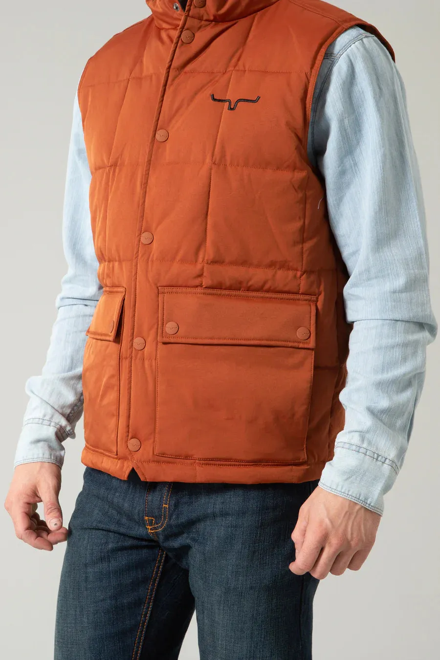 Kimes Ranch Men's Dakota Vest in Rustic Brown