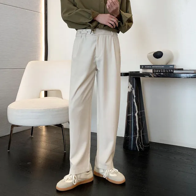 [Korean Style] 3 Colors Wide Straight Pants