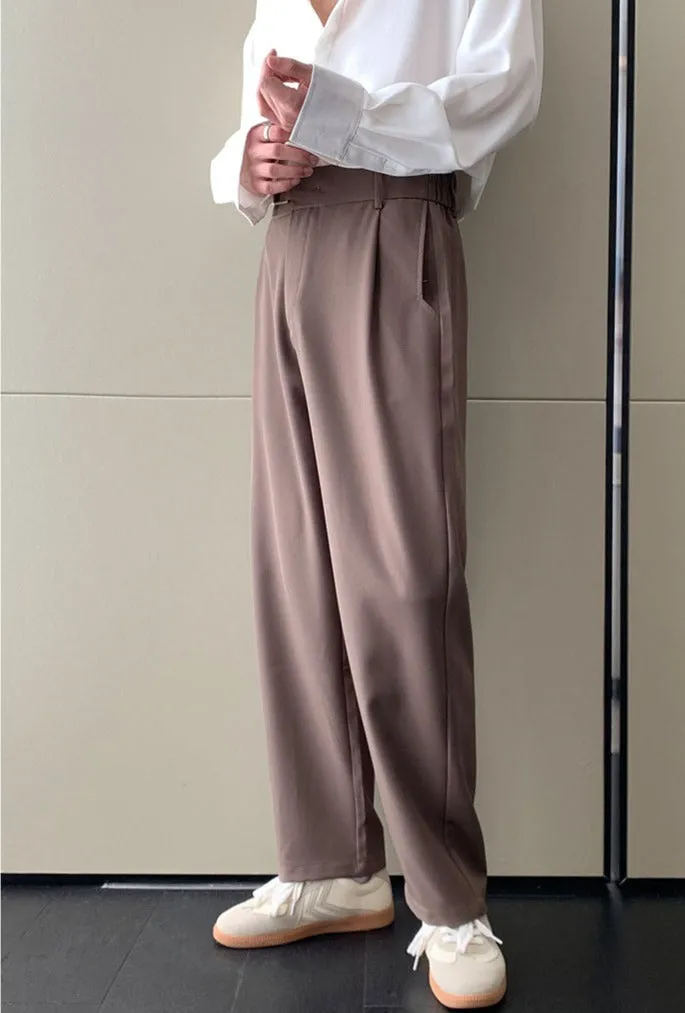 [Korean Style] 3 Colors Wide Straight Pants