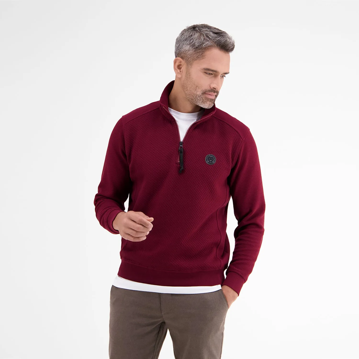 Lerros 1/4 Zip Polo Sweatshirt 4462 R