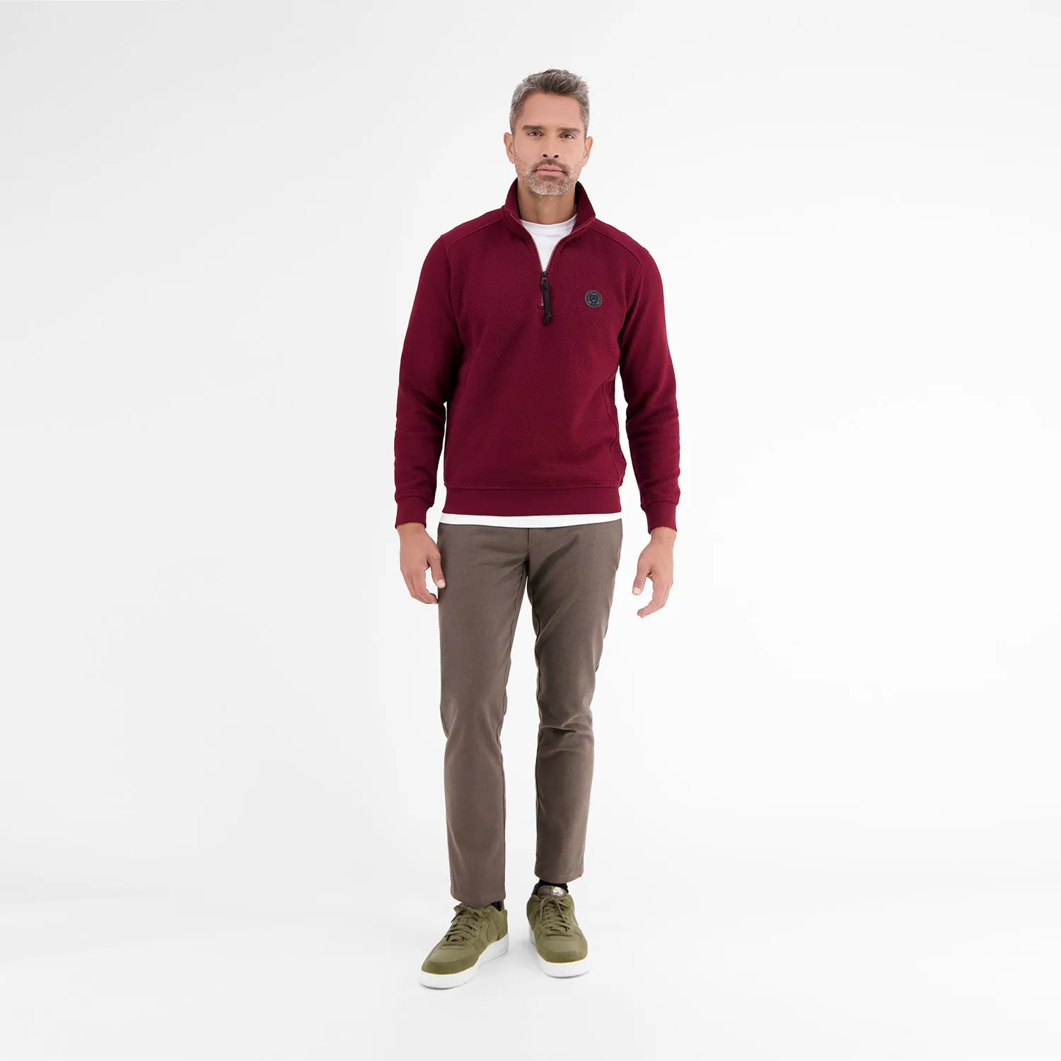 Lerros 1/4 Zip Polo Sweatshirt 4462 R