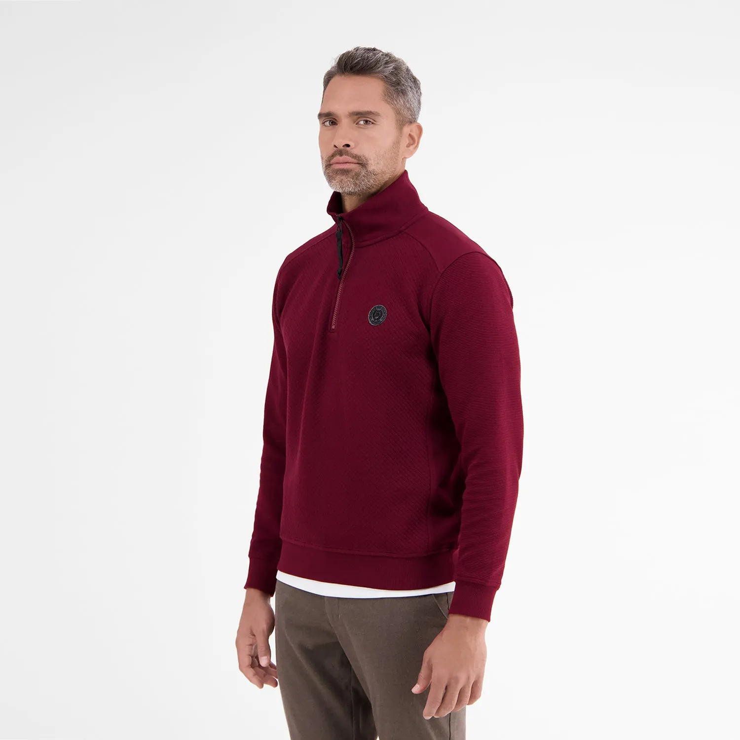 Lerros 1/4 Zip Polo Sweatshirt 4462 R