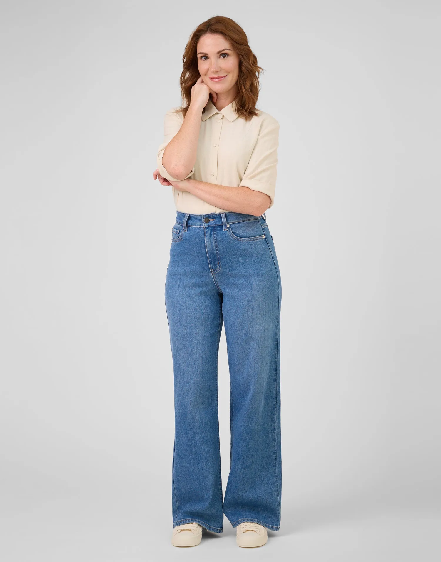 LILY WIDE LEG JEANS / RIO