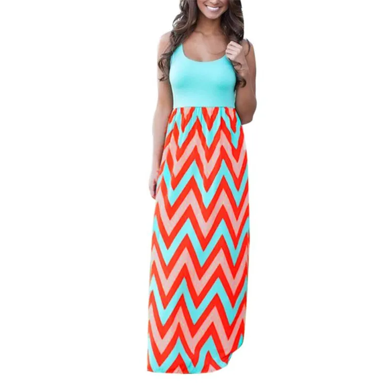 Long Boho Lady Beach Sundrss Maxi Dress