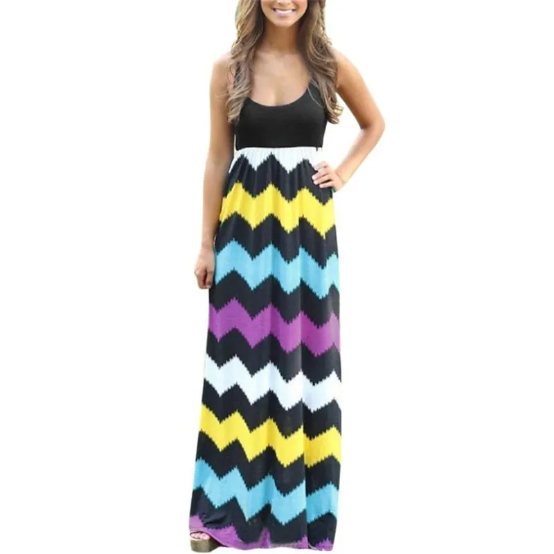 Long Boho Lady Beach Sundrss Maxi Dress