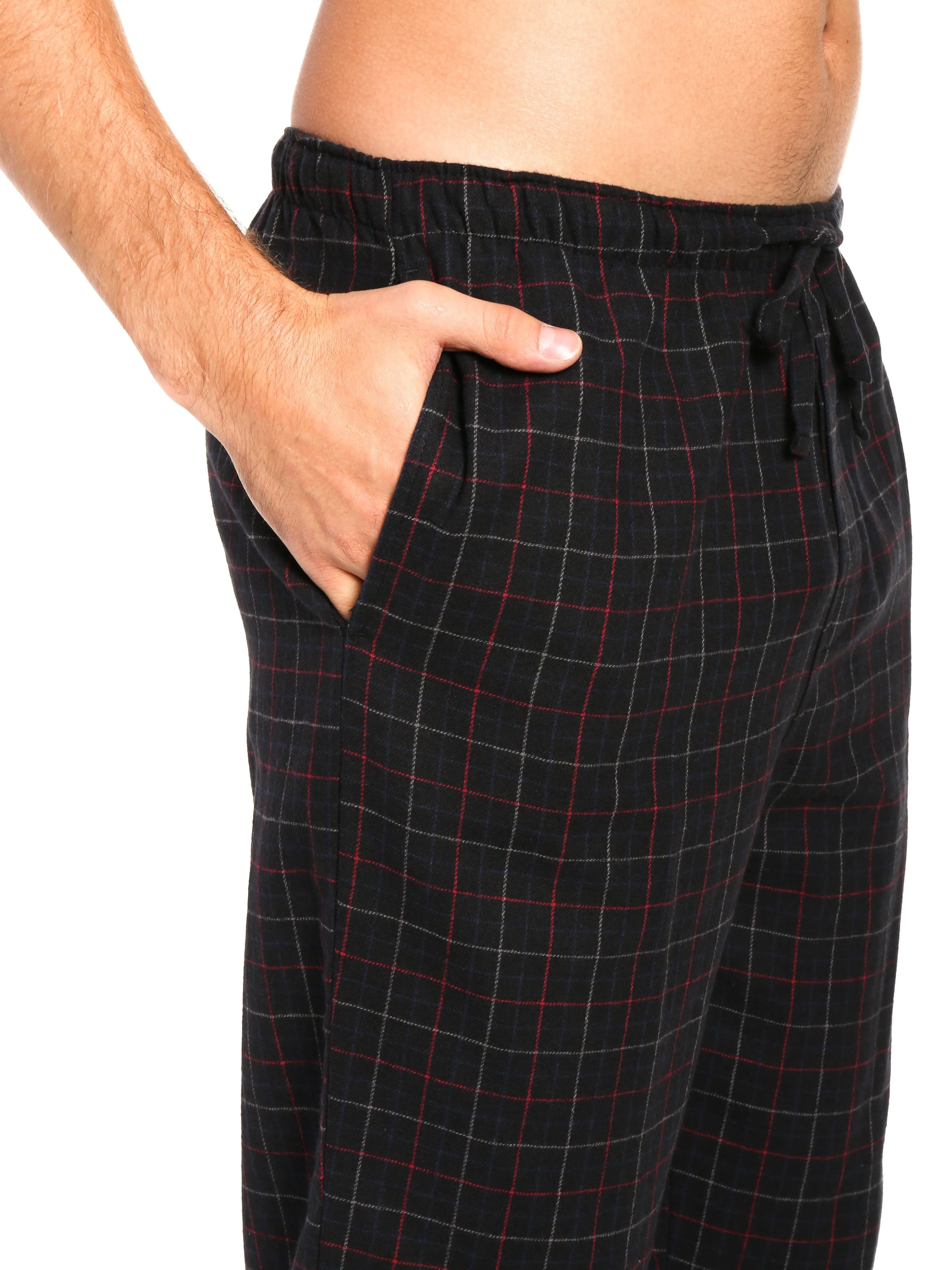 Men's 100% Cotton Flannel Lounge Pants