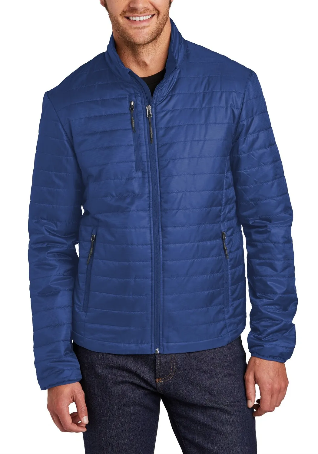 Men's Full-Zip Packable Water-Resistant Puffy Jacket