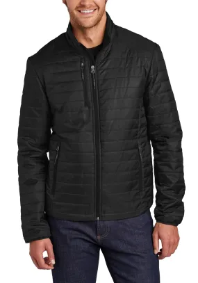 Men's Full-Zip Packable Water-Resistant Puffy Jacket