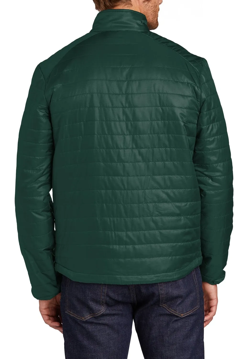 Men's Full-Zip Packable Water-Resistant Puffy Jacket