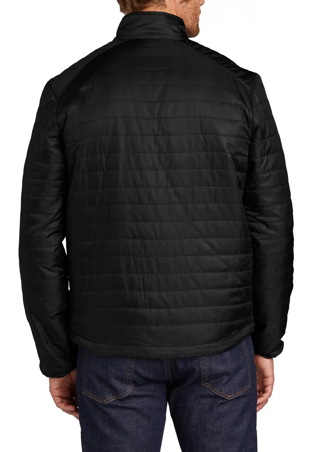 Men's Full-Zip Packable Water-Resistant Puffy Jacket