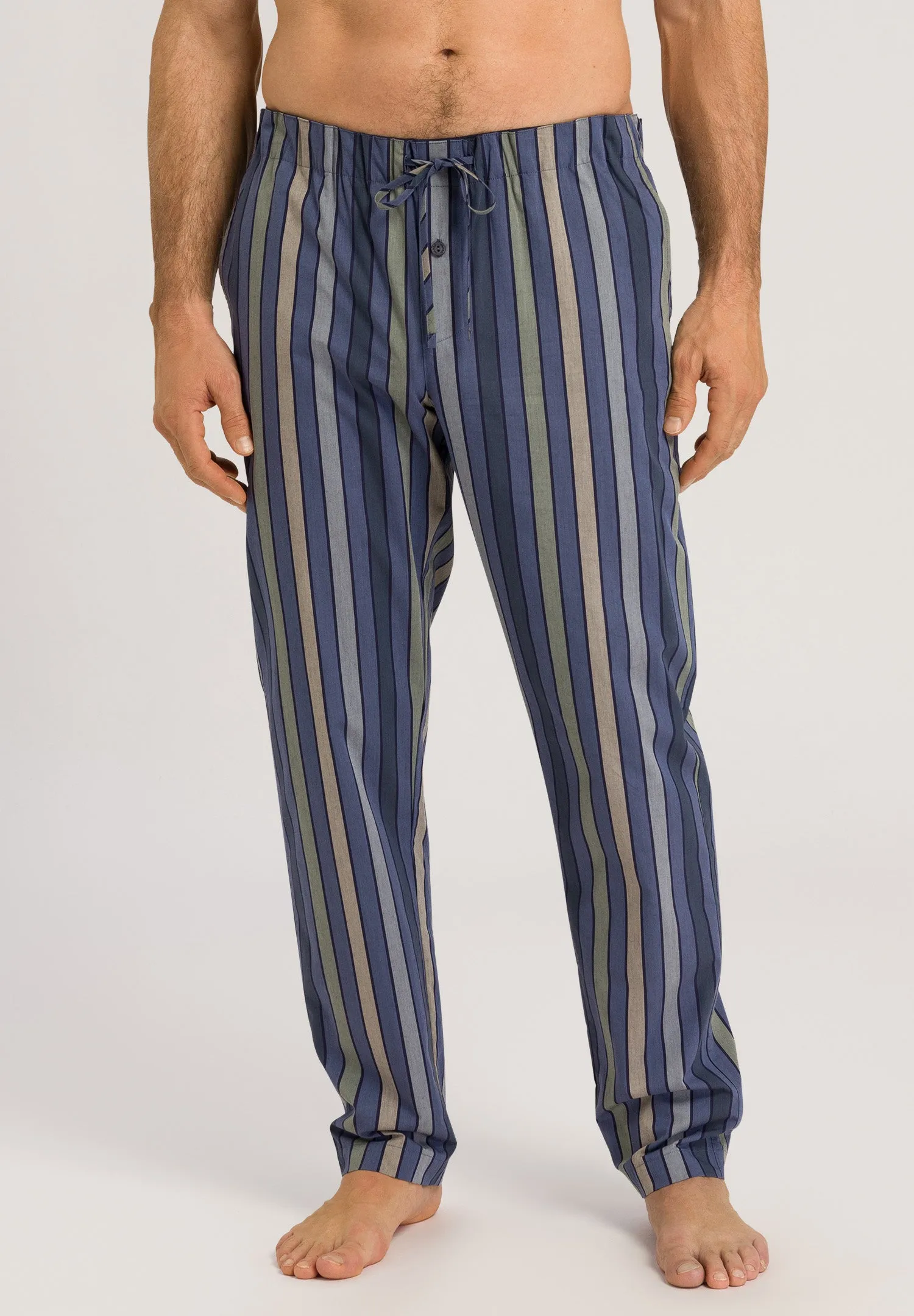 Night And Day Cotton Woven Drawstring Pants | Everblue Stripe 75436-2384