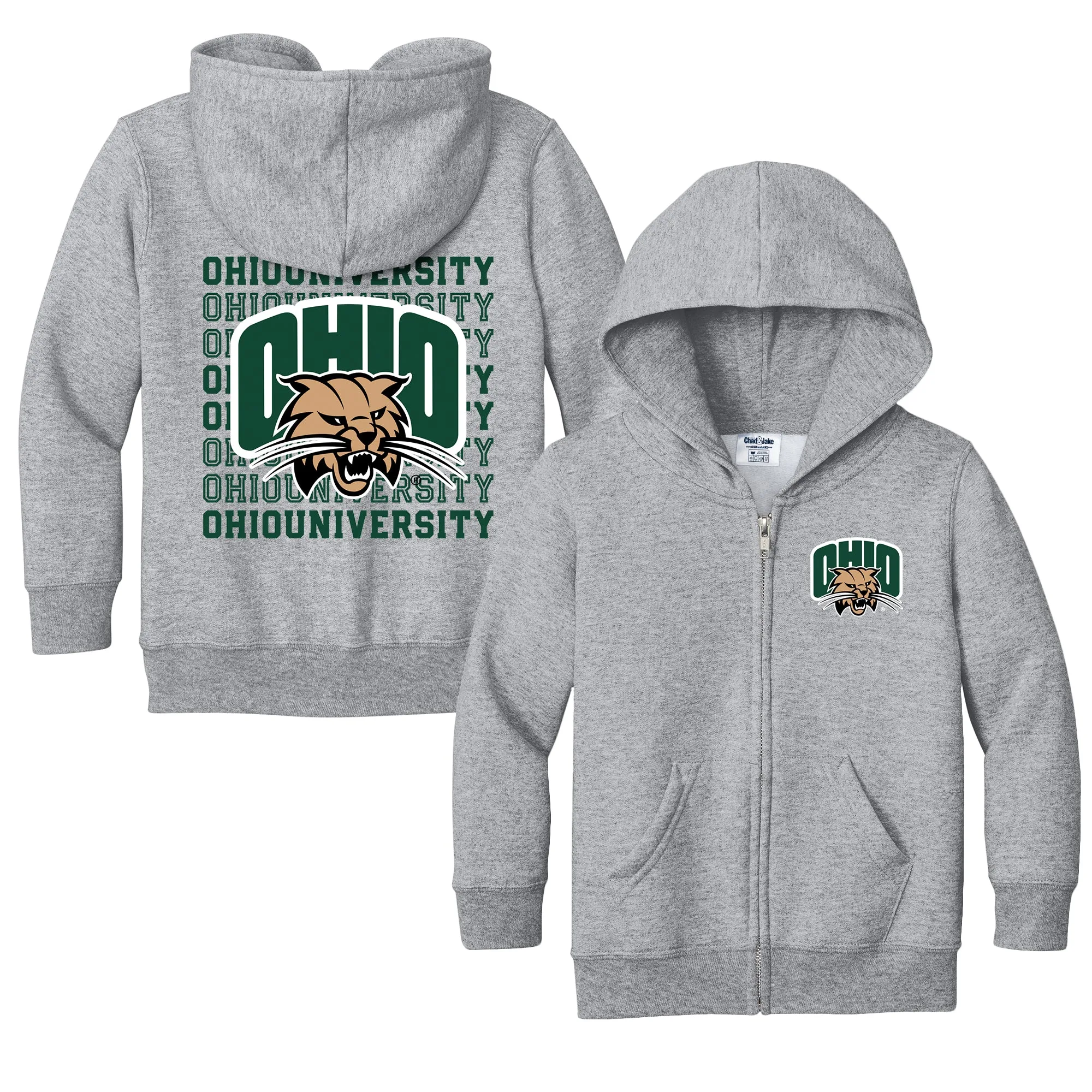 Ohio Bobcats Retro Toddler Full-Zip Sweatshirt