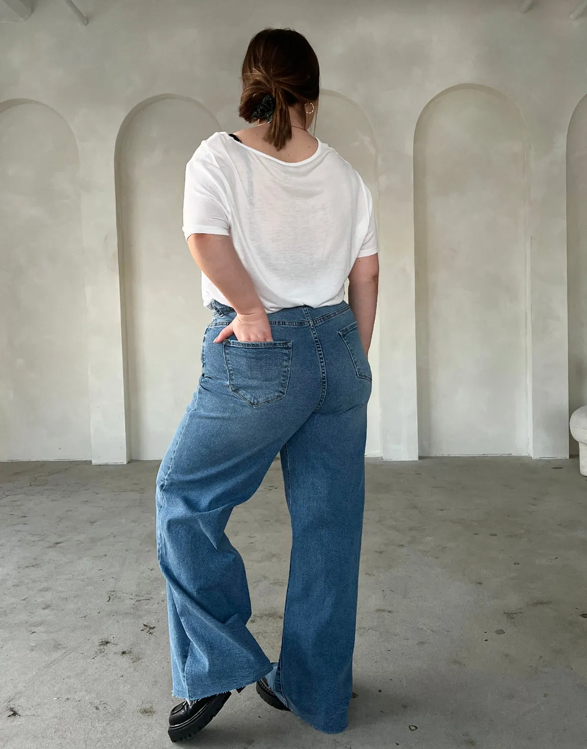 Plus Size Wide Leg Jeans