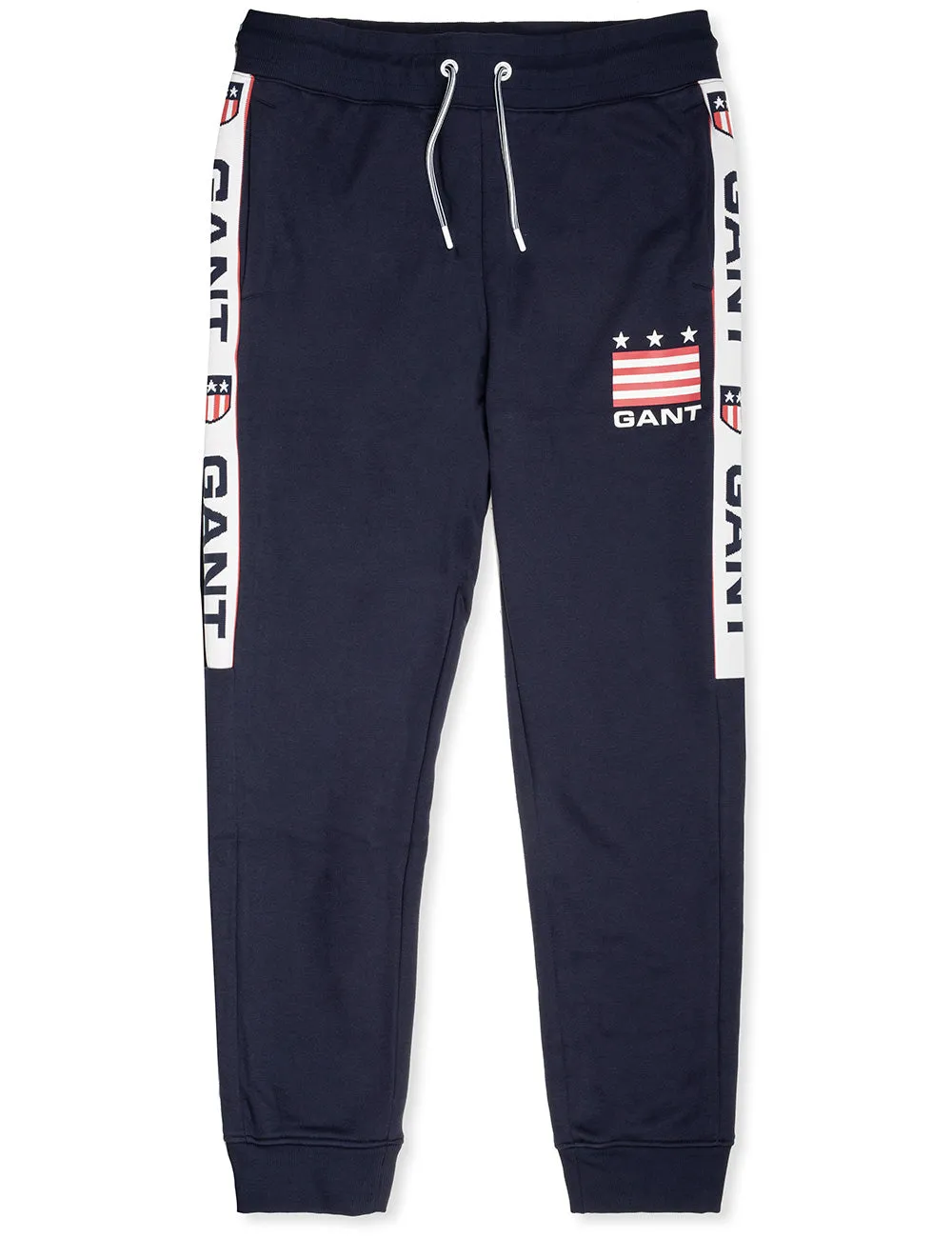 Retro Shield Sweat Pants Evening Blue