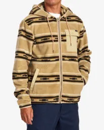 RVCA Hawthorne Zip-Up Hooded Fleece - Burlap