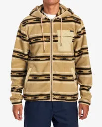 RVCA Hawthorne Zip-Up Hooded Fleece - Burlap