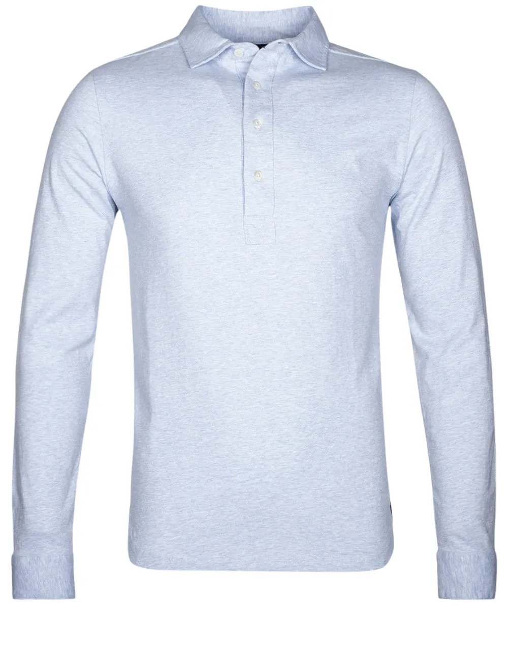 Tailored Jersey Poloshirt Light Blue Melange