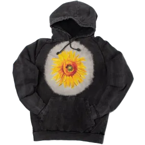 Van Gogh Big Sunflower Black Hoodie