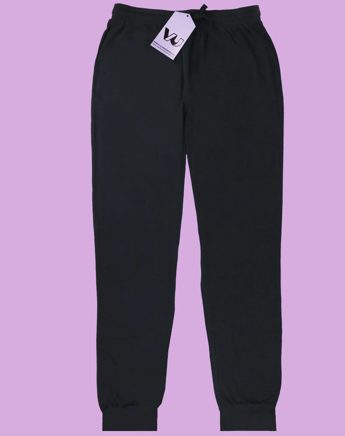 Vanilla Underground Mens Black Lounge Pants