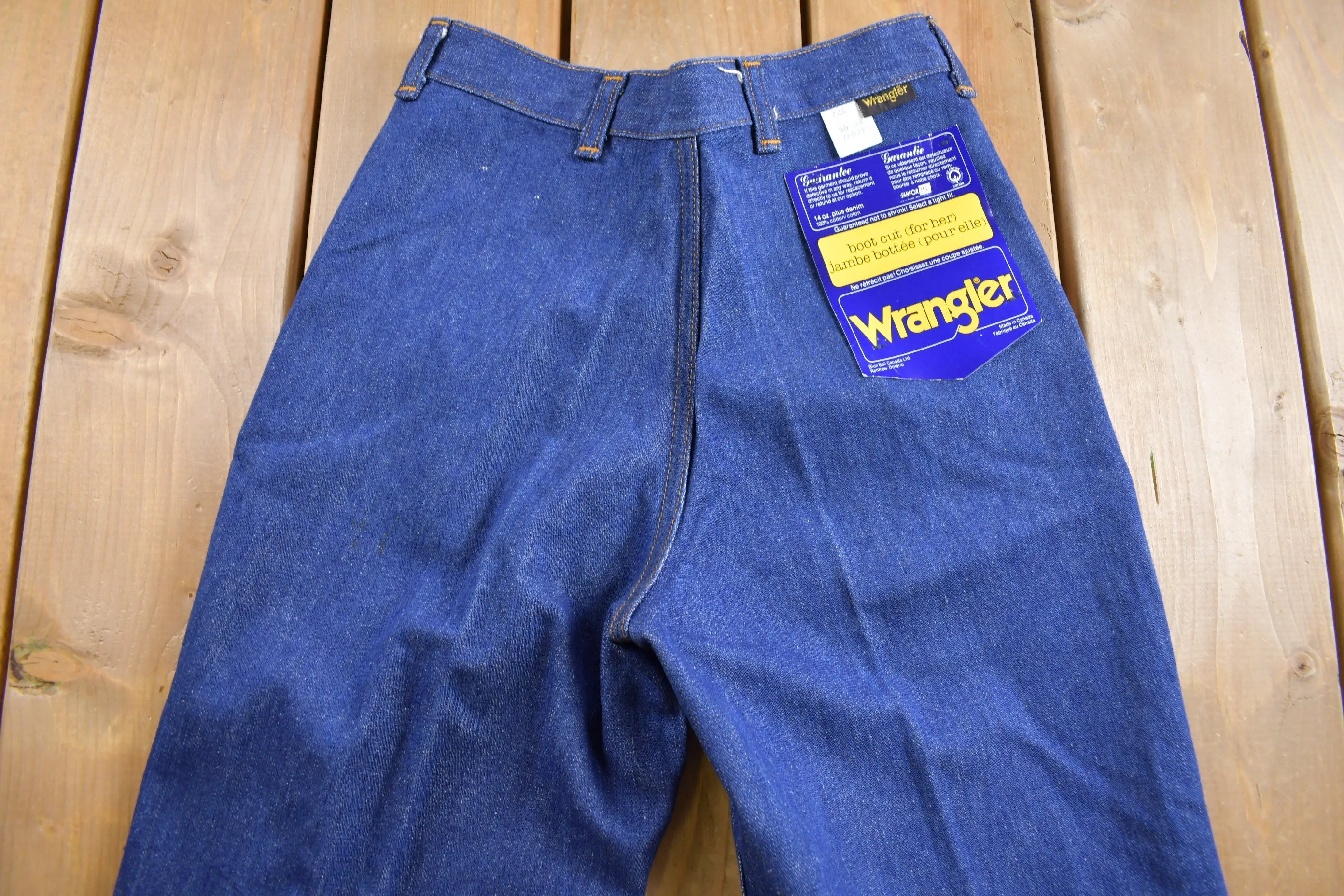 Vintage 1970s Deadstock Wrangler Boot Cut Women's Jeans Size 28 x 32