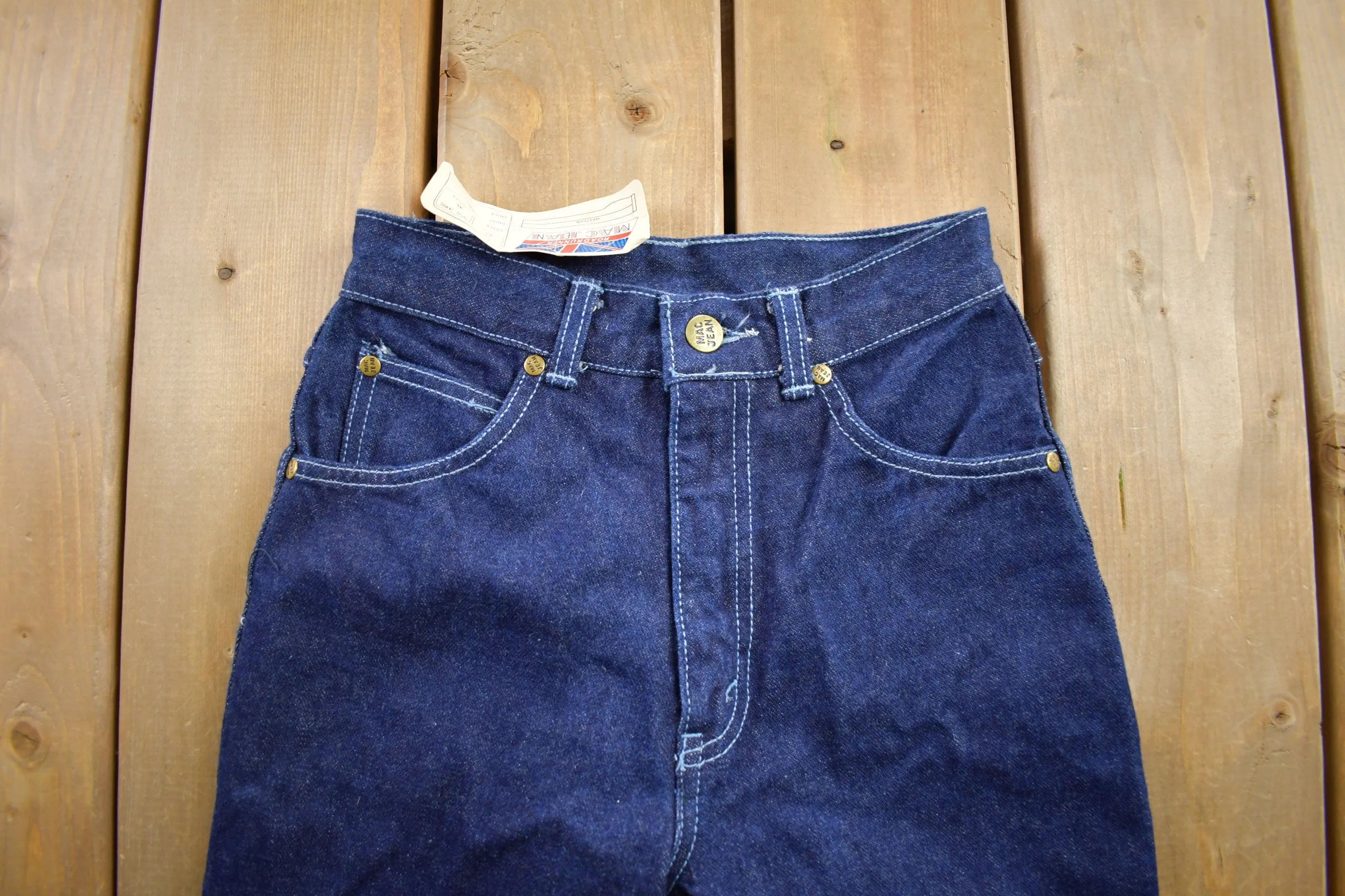 Vintage 1970s Roadrunner Mac Jeans Deadstock Size 27x27