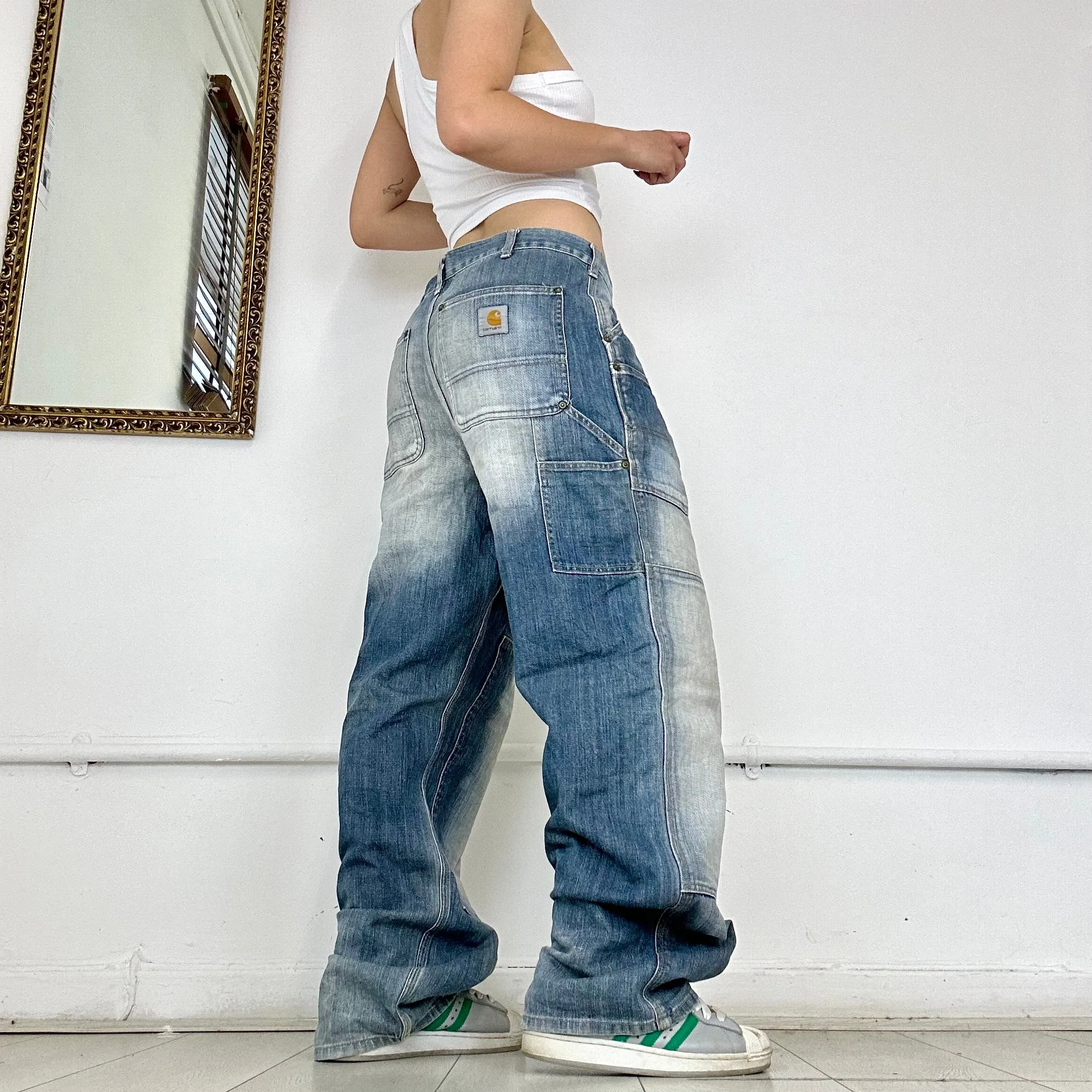 vintage carhartt baggy  jeans