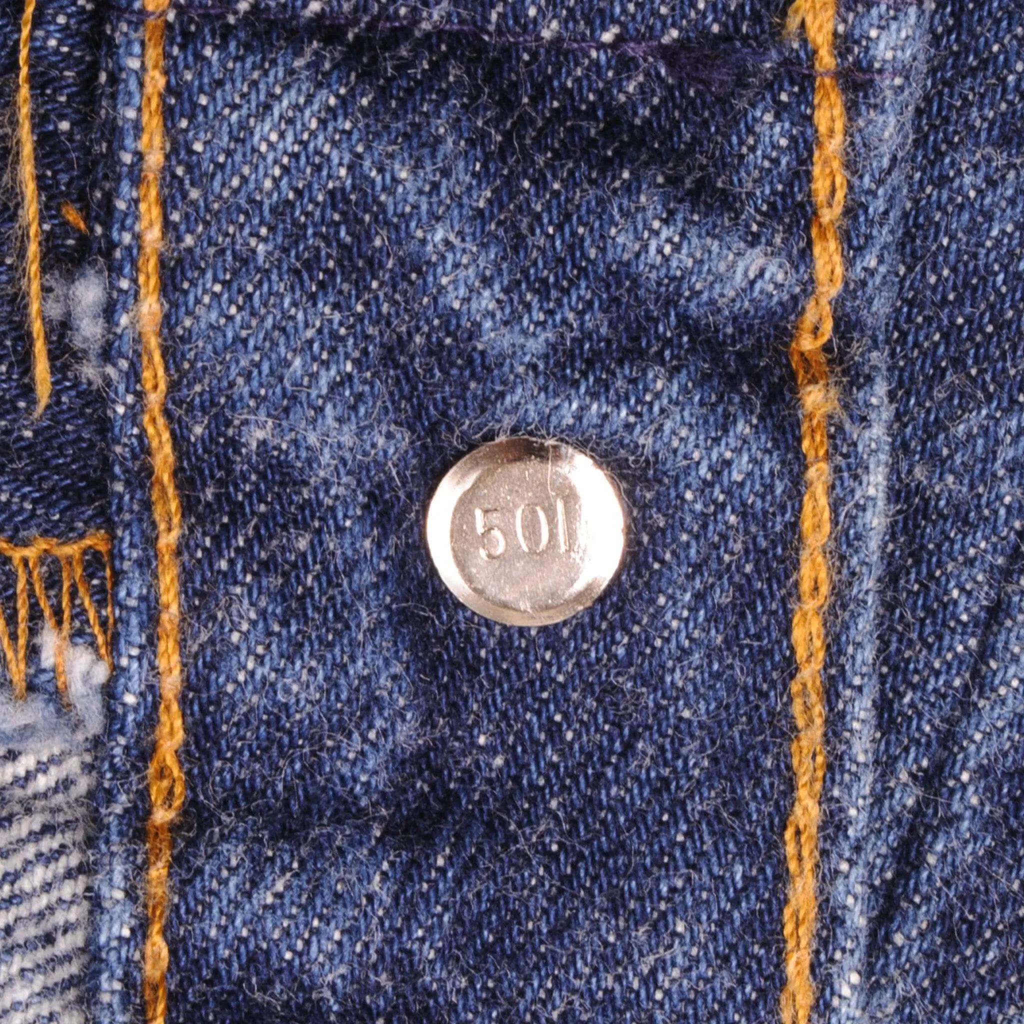 VINTAGE LEVIS 501 INDIGO JEANS 1990s SIZE 33X30 W33 L30 MADE IN USA