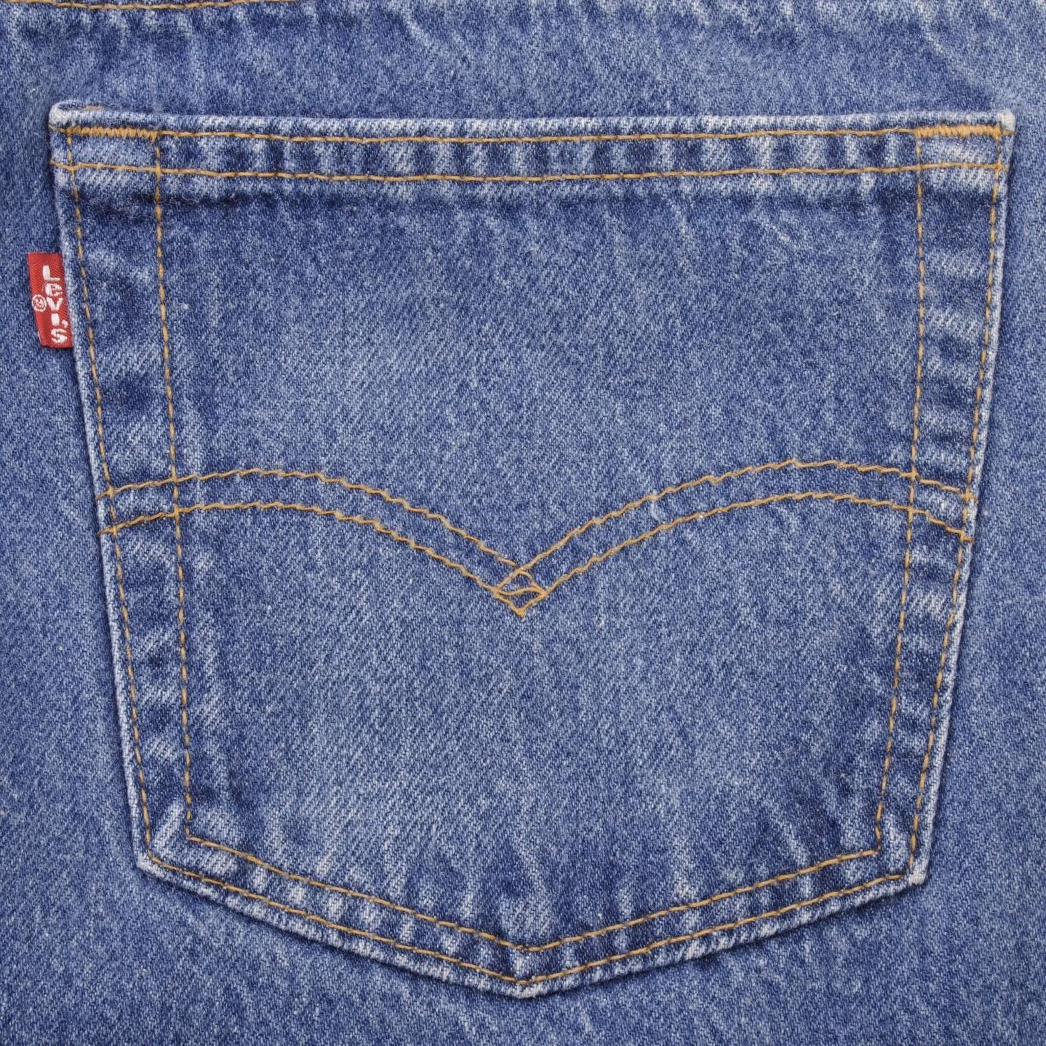 VINTAGE LEVIS 501 JEANS INDIGO 1980S SIZE W35 L27 MADE IN USA